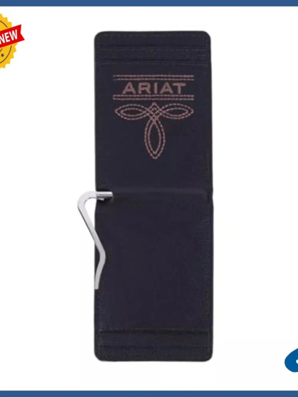 Men's Genuine Leather Wallet Money Clip Style ID Window Card Slots